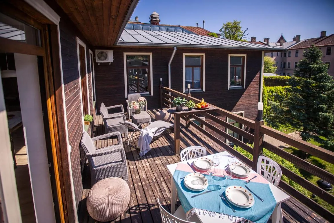 Image of Apartment with a terrace and a hot tub