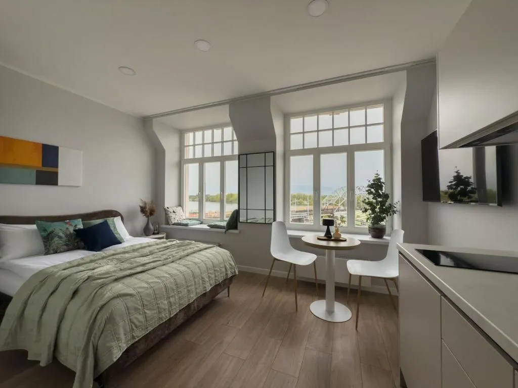 Image 1 of Bright & Cozy Studio Overlooking the River