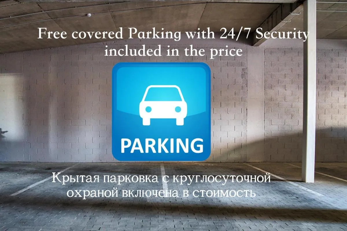 Image 1 of Scan QR code for apartment video tour – free parking, gym access, air conditioning, kitchen and more in central Riga