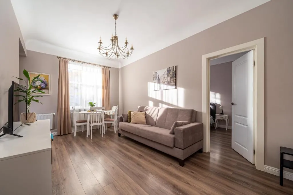 Image of Stylish Latvian Classic 1-Bedroom Apartment Near City Center, Parks & Public Transport Links