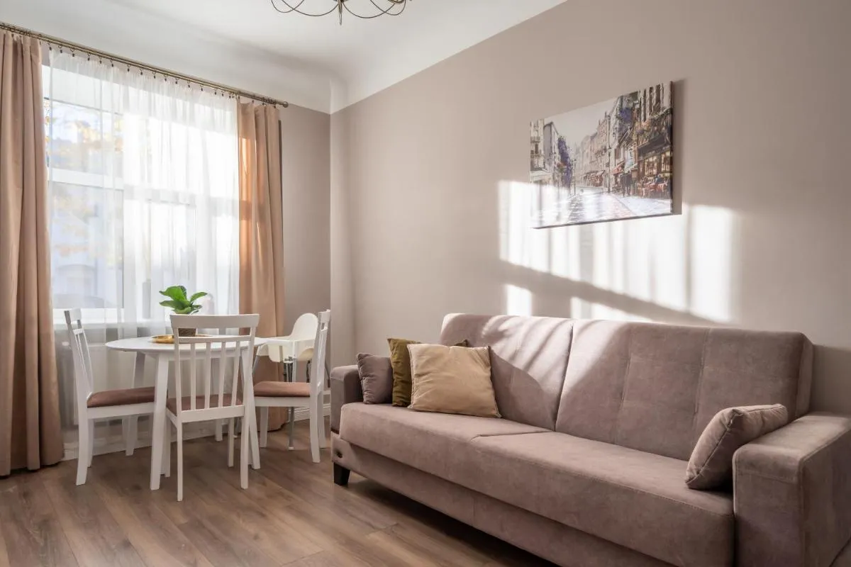 Image 1 of Stylish Latvian Classic 1-Bedroom Apartment Near City Center, Parks & Public Transport Links